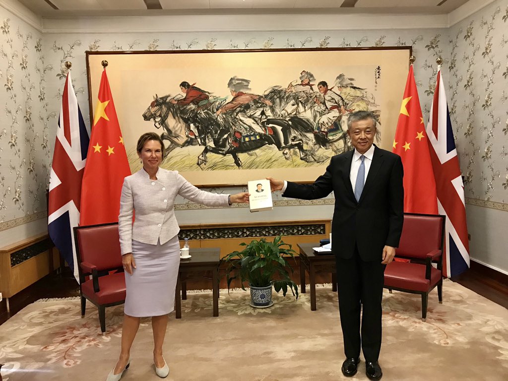 The new British Ambassador to China, Caroline Wilson,