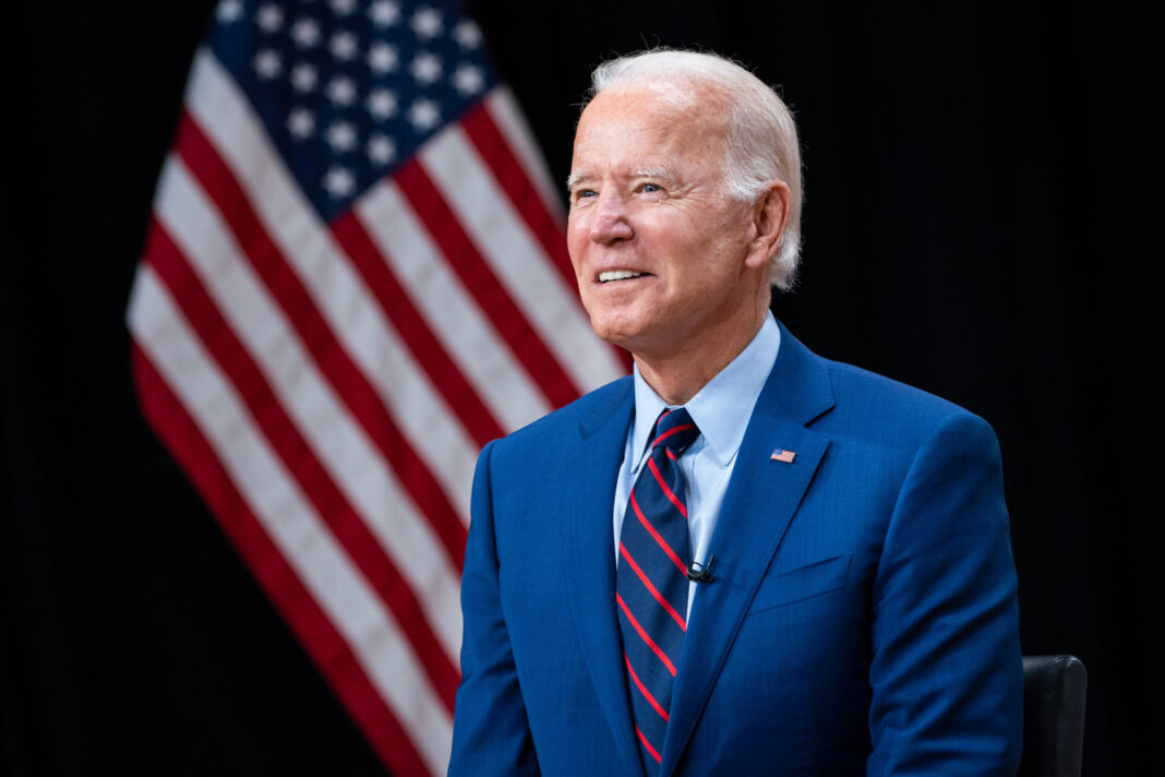 Biden with US Flag